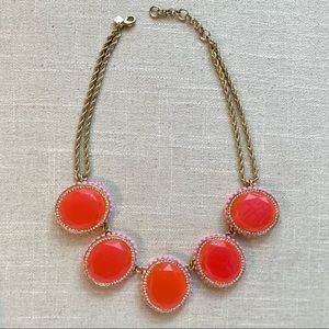 Banana Republic Hot Pink Statement Fashion Bib Necklace